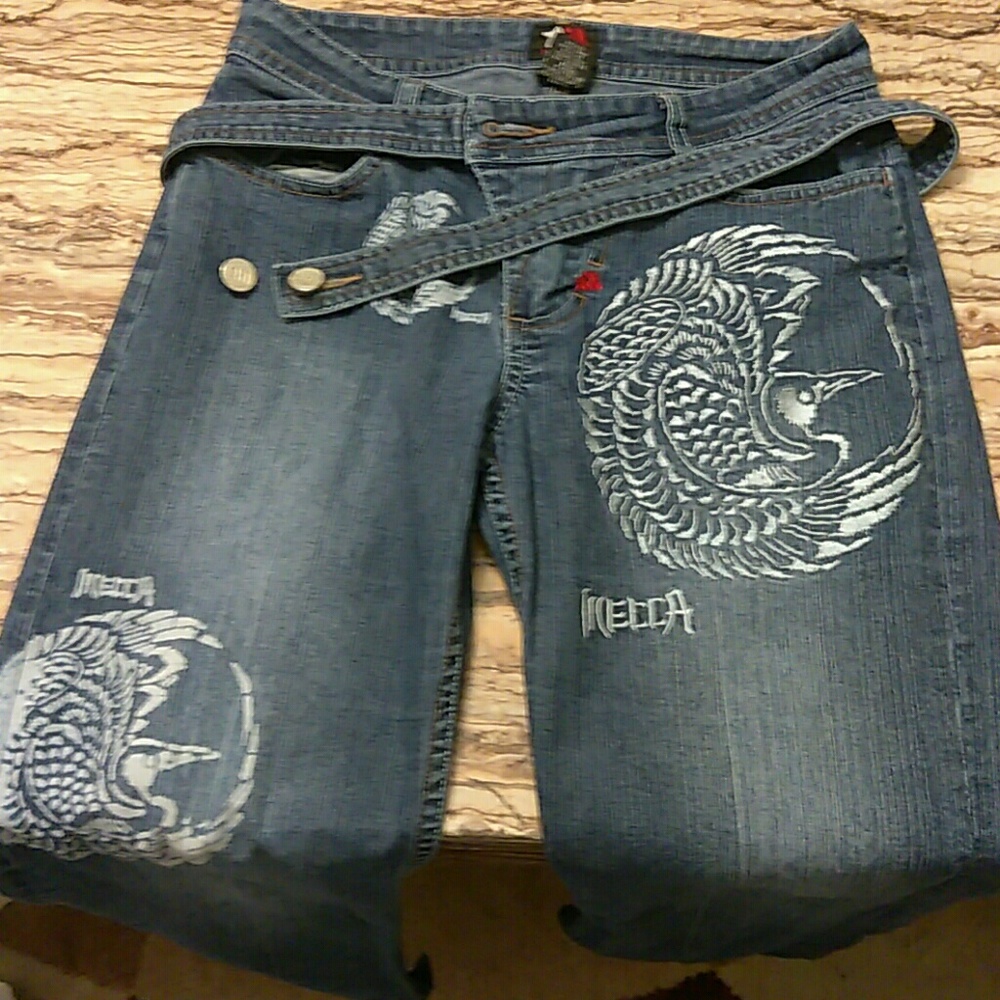 Mecca embroidered jeans